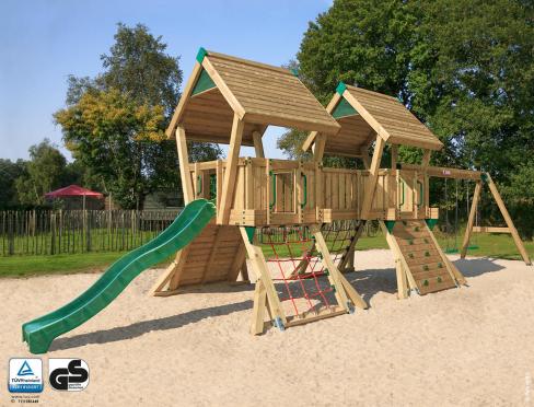 Aire de Jeux Commerciale avec Balançoires • Hy-land Q4s