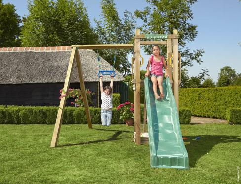 Jungle Tower | Houten speeltoestel met schommel