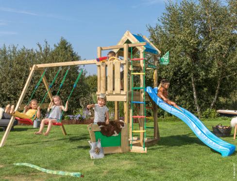Jungle Explorer | Aire de jeux en bois avec balançoire double