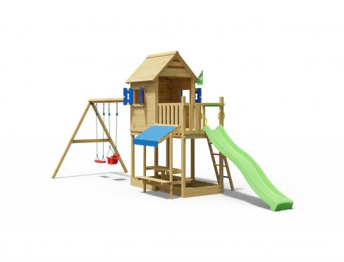 Jungle Cabana | Maisonnette avec balançoire double