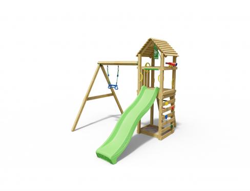 Jungle Cocoon | Aire de jeux en bois avec balançoire