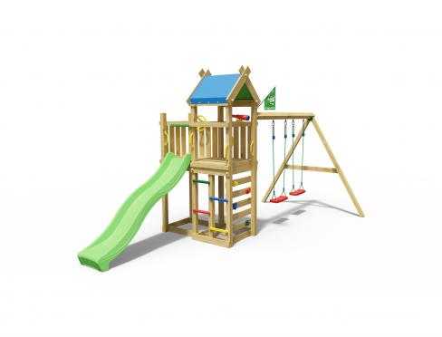 Jungle Nomad | Aire de jeux en bois avec balançoire double