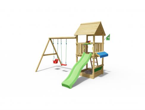 Jungle Suite | Aire de jeux en bois avec balançoire double