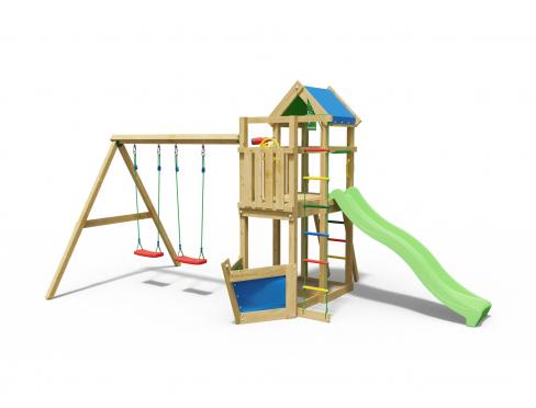 Jungle Explorer | Aire de jeux en bois avec balançoire double