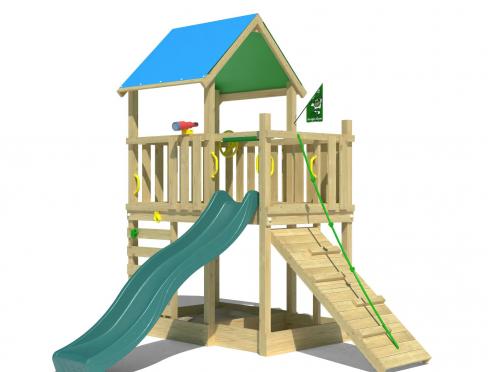 Jungle Wonder | Houten speeltoestel met glijbaan